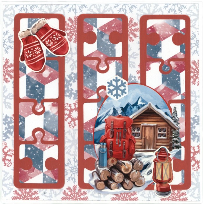 3D Push Out - Amy Design - Hygge Harmony - Mountain Hut