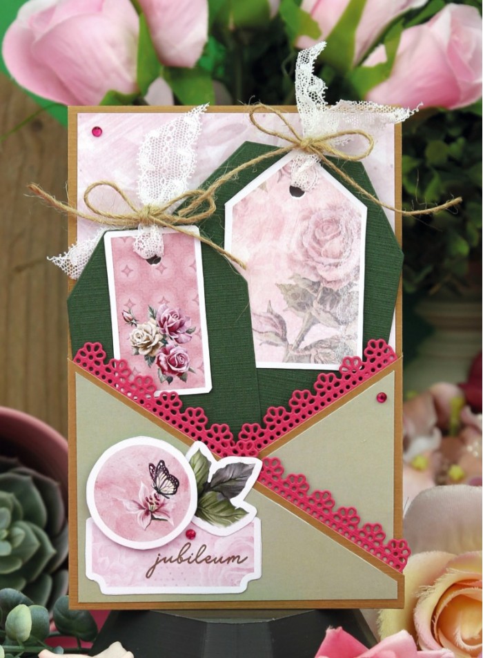 Dies - Amy Design - Pink Florals - Floral Border