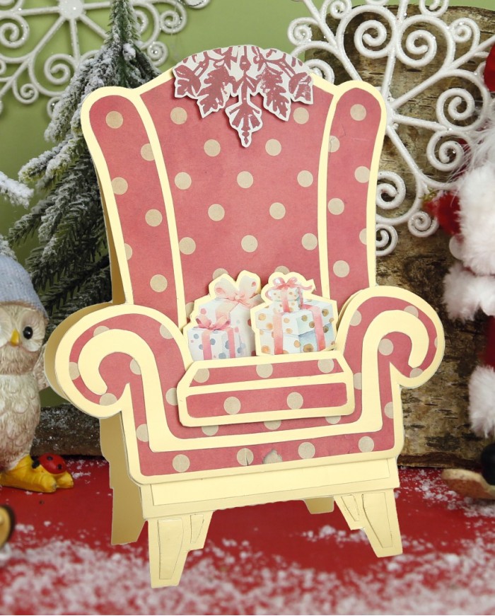 Stencil - Card Deco Essentials -Nostalgic Chair - A5