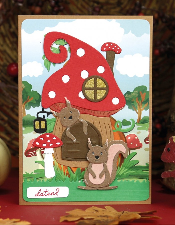 Designed by Anna - Mix and Match Cutting Dies - Scarlett Squirrel
