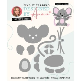 Designed by Anna - Mix and Match Cutting Dies - Mabel Mouse