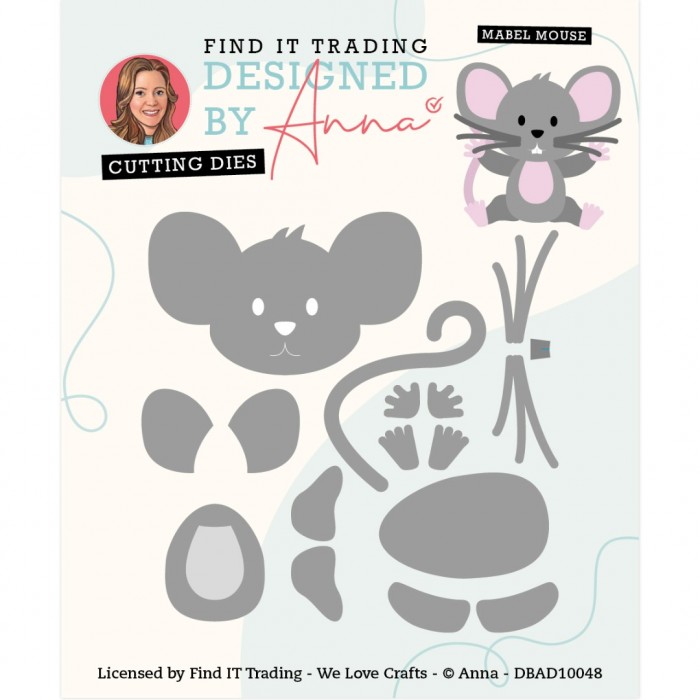 Designed by Anna - Mix and Match Cutting Dies - Mabel Mouse