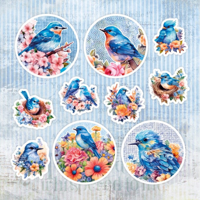 Paperpack - Berries Beauties - Happy Blue Birds - Design