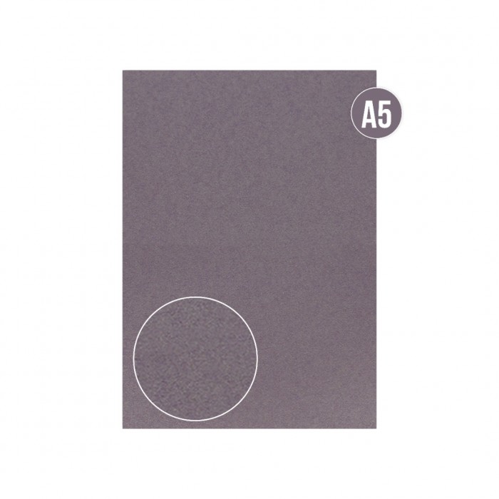 Cardstock - Pearlized - Satin - Purple - A5