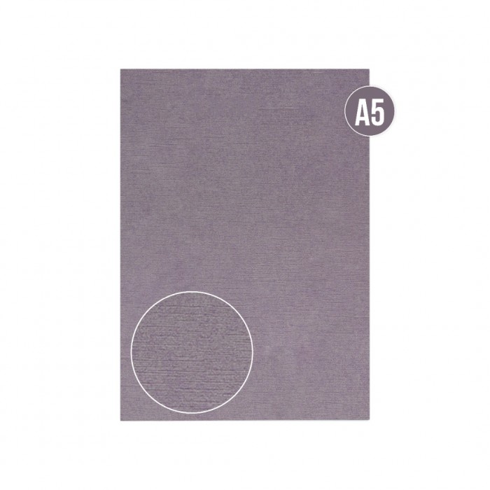 Cardstock - Pearlized - Linen - Purple - A5