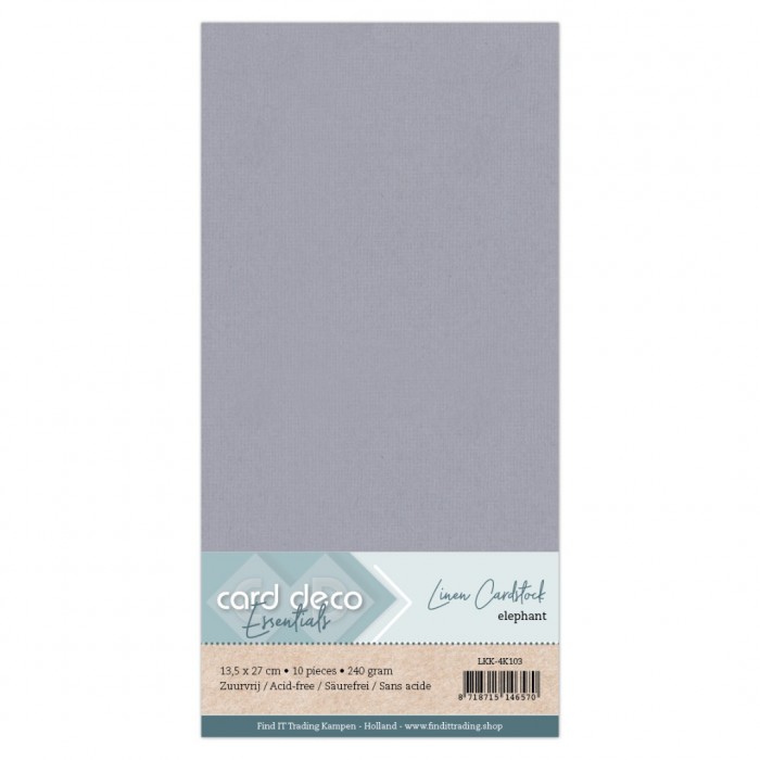 Linen Cardstock - 4K - Elephant Grey