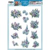 3D Push Out - Yvonne Creations - Blooming Blue - Larkspur