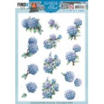 3D Push Out - Yvonne Creations - Blooming Blue - Hydrangea