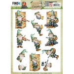 3D Push Out - Yvonne Creations - Great Gnomes - Music Gnomes