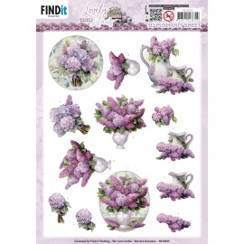 3D Push Out - Berries Beauties - Lovely Lilacs - Lovely Bouquets