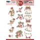 3D Push Out - Precious Marieke - Ruby Christmas - Ruby Bells