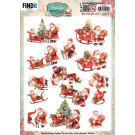 3D Push Out - Berries Beauties -Nostalgic Noel - Nostalgic Sleigh