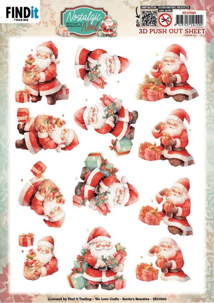 3D Push Out - Berries Beauties -Nostalgic Noel - Nostalgic Presents