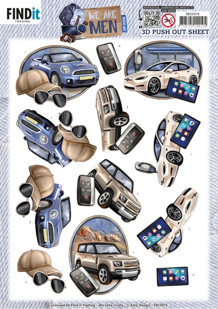 3D Push Out - Amy Design - We Are Men - Cars