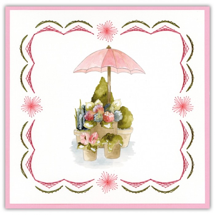 Stitch and Do 232 - Precious Marieke - Flowers in Pot