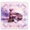 Stitch and Do Cards 5 - Berries Beauties - Purple Christmas