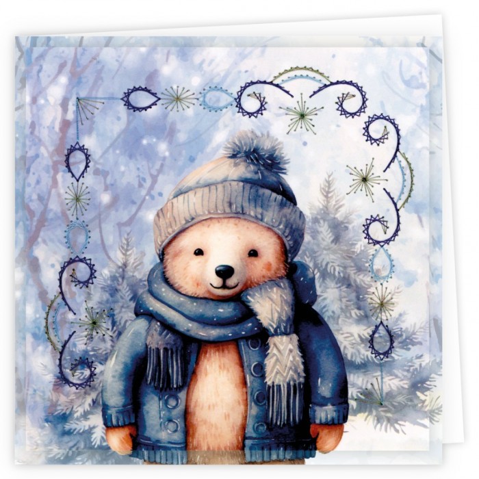 Stitch and Do Cards 6 - Berries Beauties - Winter Bears