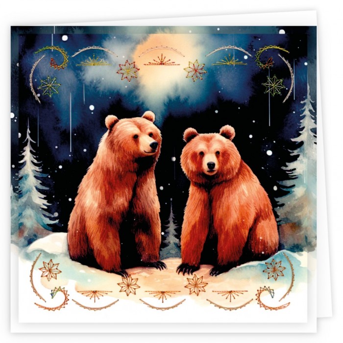 Stitch and Do Cards 8 - Berries Beauties - Grizzly