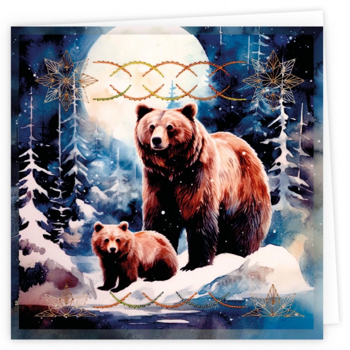 Stitch and Do Cards 8 - Berries Beauties - Grizzly