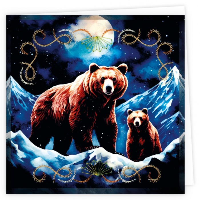 Stitch and Do Cards 8 - Berries Beauties - Grizzly