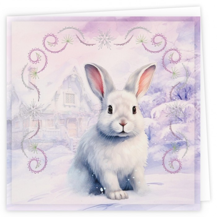 Stitch and Do Cards 9 - Berries Beauties - Rabbits