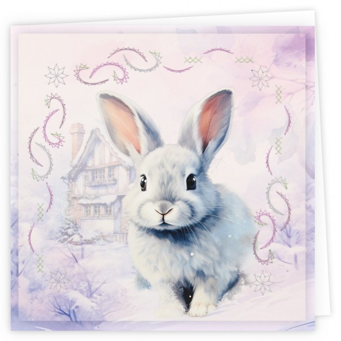 Stitch and Do Cards 9 - Berries Beauties - Rabbits