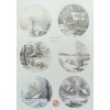 WOC Scenery parelmoer winter landscapes 3 - Round