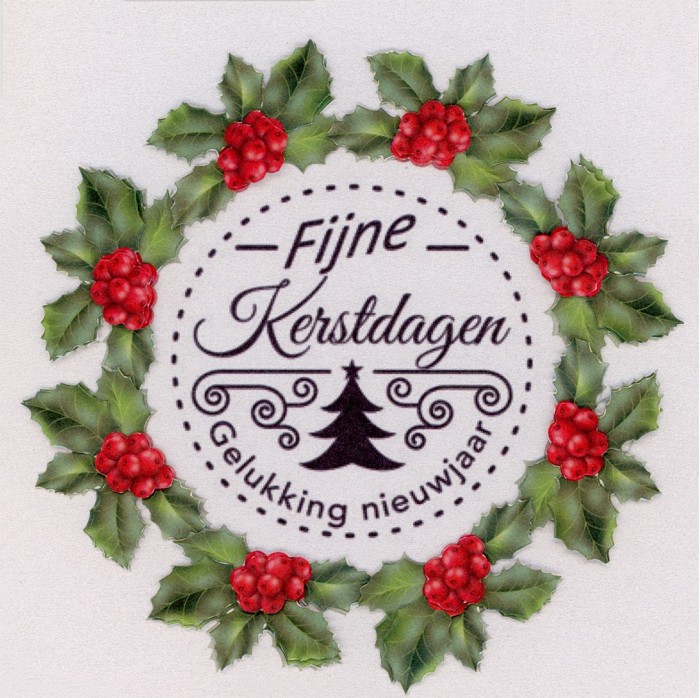 Flower Fun serie 016 kerst tekst