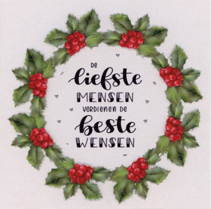 Flower Fun serie 016 kerst tekst