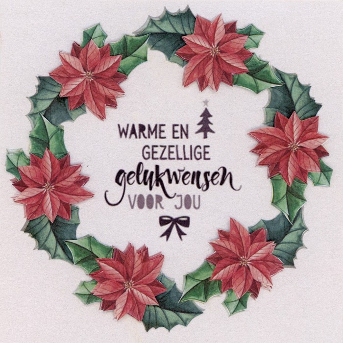 Flower Fun serie 020 kerst tekst