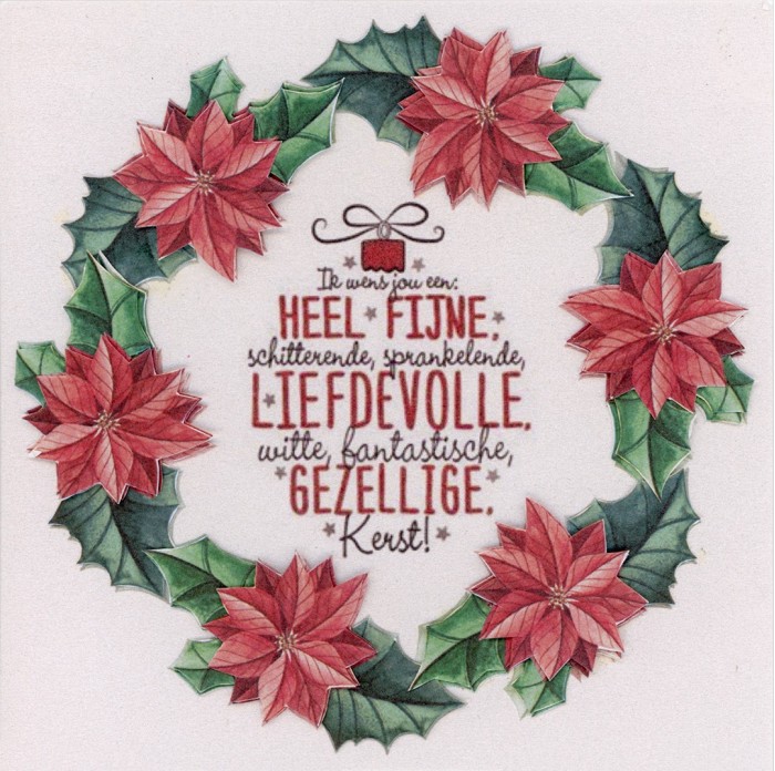 Flower Fun serie 020 kerst tekst