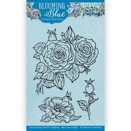 Clear Stamps - Yvonne Creations - Blooming Blue - Rosehip