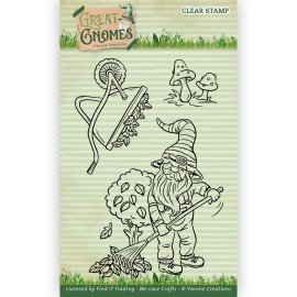 Clear Stamps - Yvonne Creations - Great Gnomes - Gardening Gnome