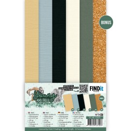 Linen Cardstock Pack - Yvonne Creations - Young and Wild - 4K