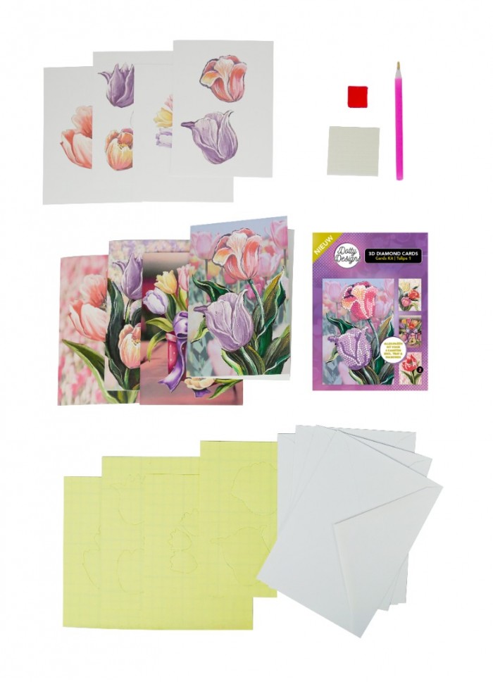 Dotty Designs Diamond 3D Cards Kit 02 Tulips (1)