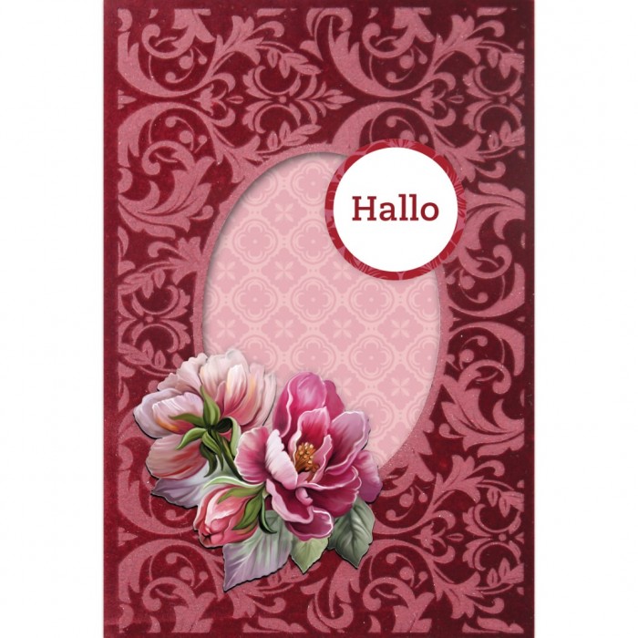 3D and Do - Velvet Cards A6 - Amy Design - Peonies