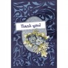 3D Velvet Cards A6 - Blue Pansies