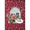 3D Velvet Cards A6 - Rose Hip