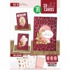 3D Velvet Cards A6 - Red Flowers
