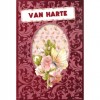 3D Velvet Cards A6 - Red Flowers