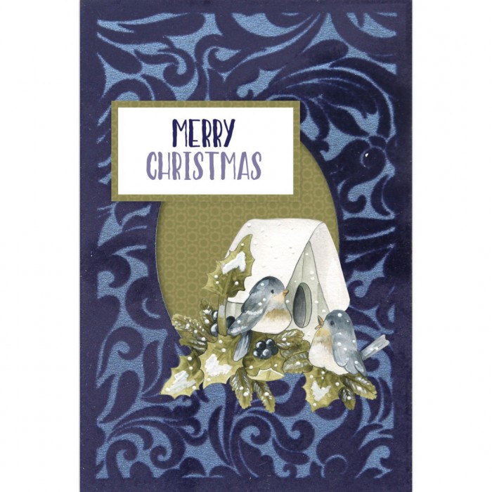 3D Velvet Cards A6 - The Nature of Christmas