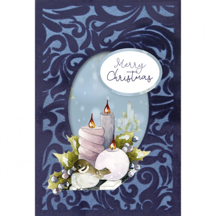 3D Velvet Cards A6 - The Best Christmas Ever