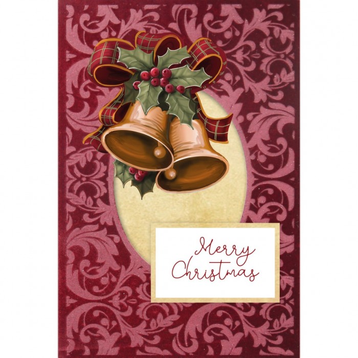 3D Velvet Cards A6 - Christmas Greetings