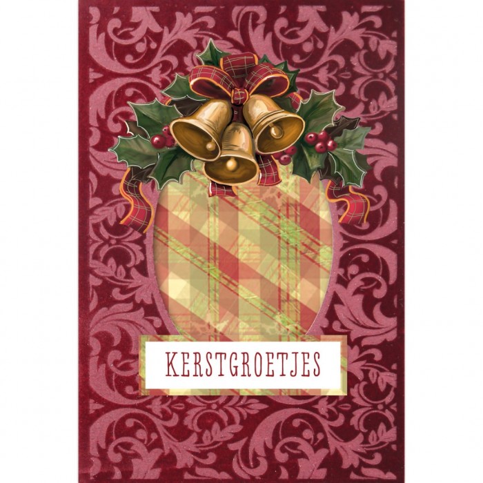 3D Velvet Cards A6 - Christmas Greetings