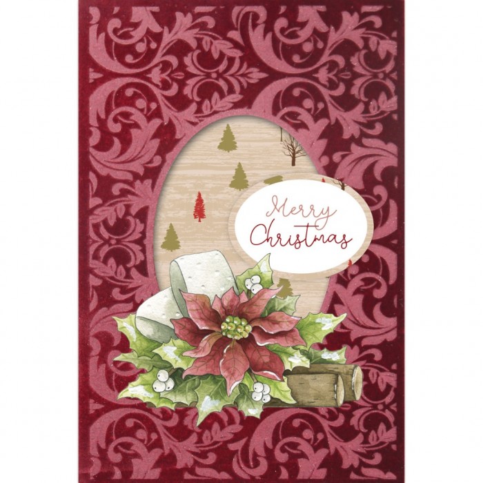 3D Velvet Cards A6 - Merry and Bright