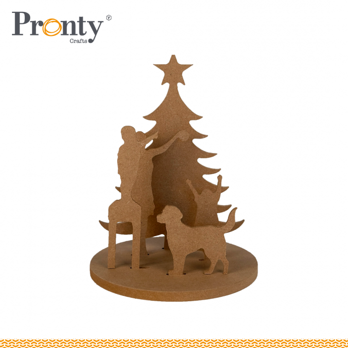 MDF Scene - Pronty Crafts - Decorating tree