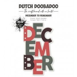 Planner stencil - DDBD - December - A5