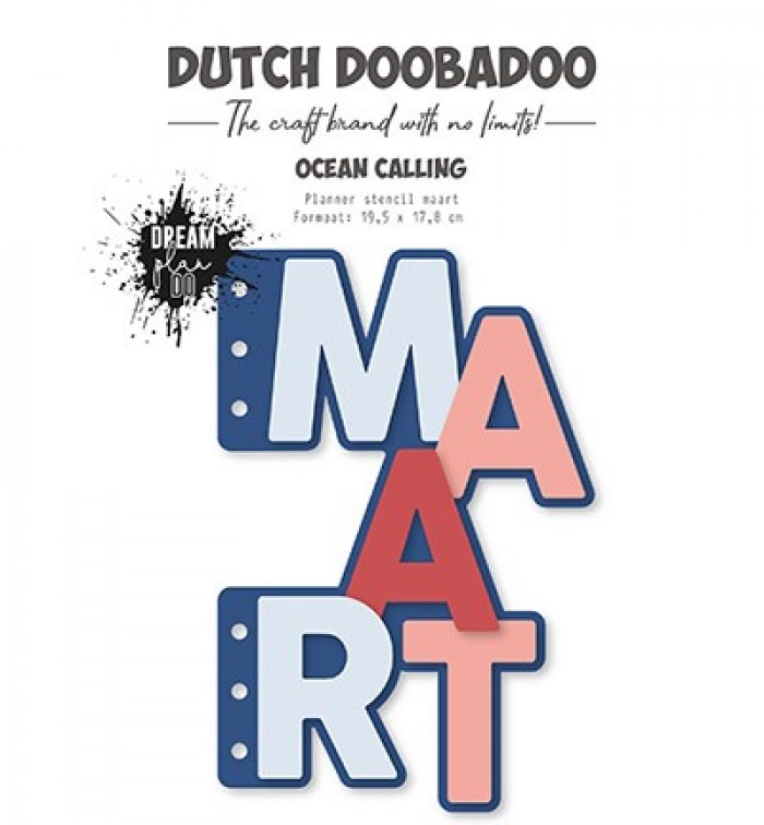 Planner stencil - DDBD - Maart - A5