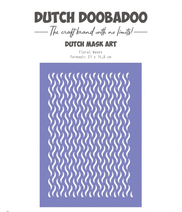 Dutch Mask Art - DDBD - Floral Waves A5