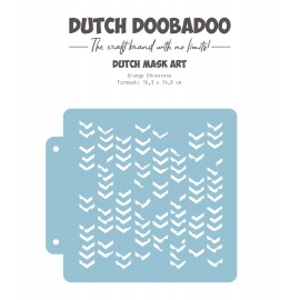 Dutch Mask - DDBD - Grunge Chrevrons 163x148 mm